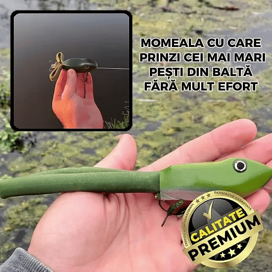 Momeală tip Broască pentru Pescuit - FrogStrike™