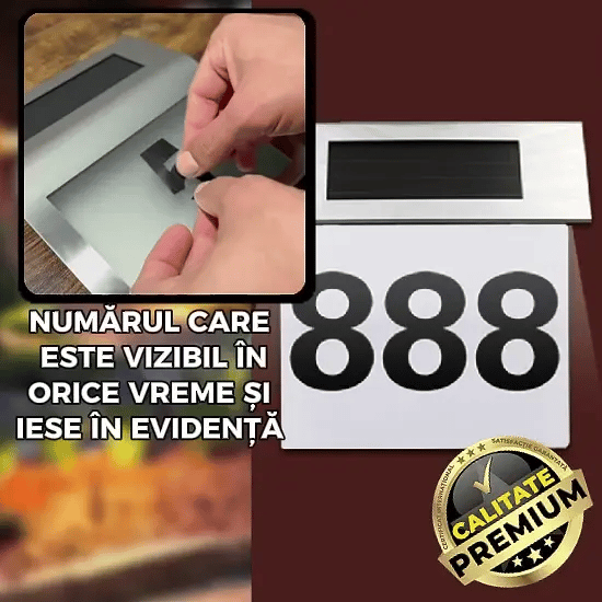 Număr Casă Solar - NrLED™