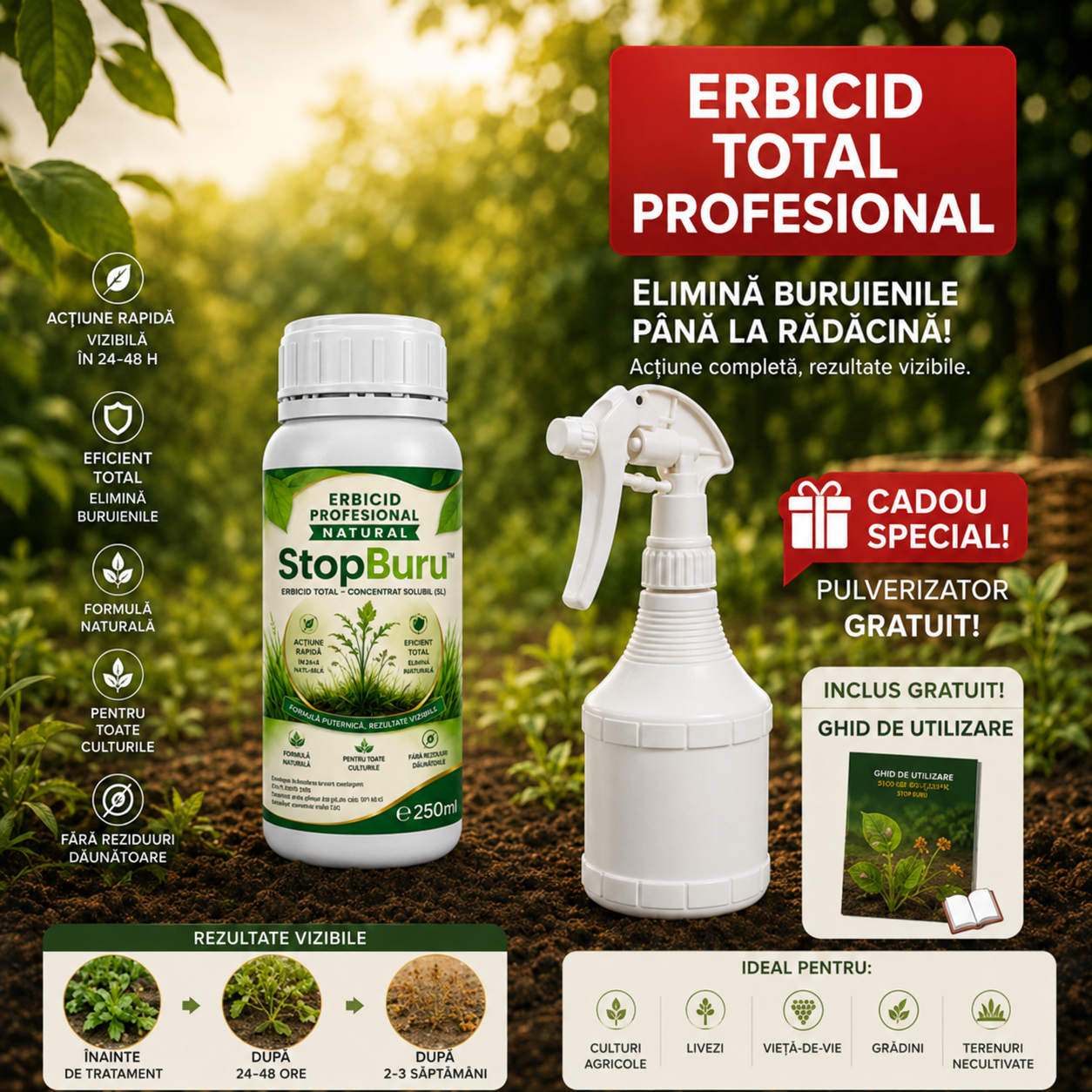 Erbicid Profesional Natural StopBuru™
