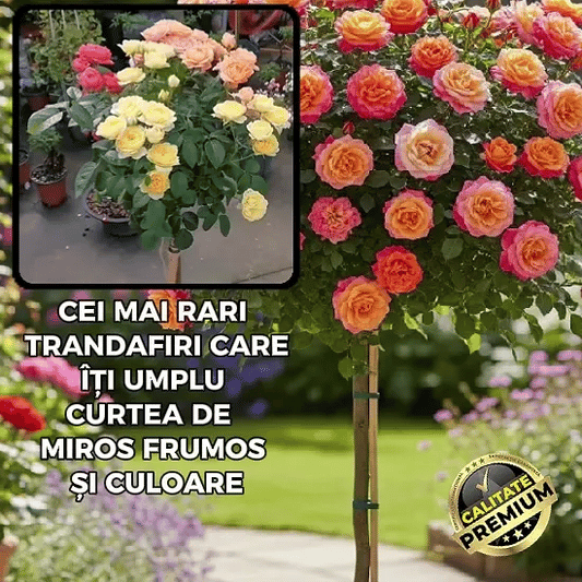 Trandafir Pomișor Multicolor Parfumat – RoseTree™