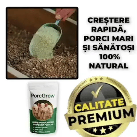 Aditiv Natural pentru Îngrășarea Porcilor PorcGrow™